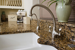 white undermount sink Granite kitchen We Rock Alabama Granite of Birmingham